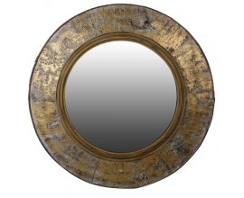 Luxusní kulaté vintage zrcadlo Tayce 116cm
