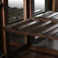 Art-deco luxusní barová skříňka Parketia z masivu a kovu 183cm