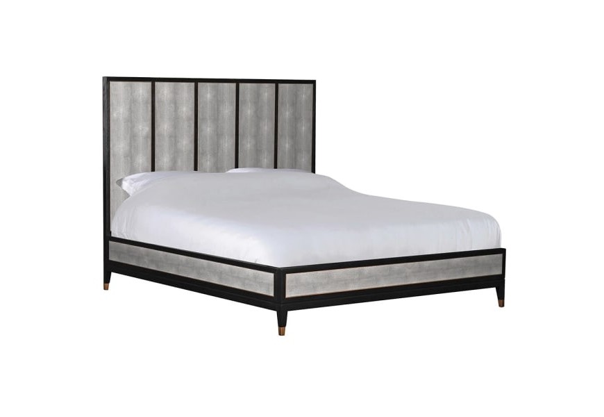 Art-deco masivní postel s koženým čalouněným čelem a rámem 210 cm