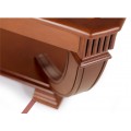 Luxusní rustikální obdélníkový konferenční stolek RUSTICA prosklený