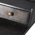 Průmyslový kovový pracovní stůl v černé barvě 120 cm