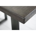 Industriální barový stůl Steele Craft mango šedý