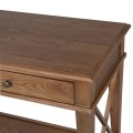 Venkovský konzolový stolek se zásuvkami z přírodního masivního dřeva 120 cm