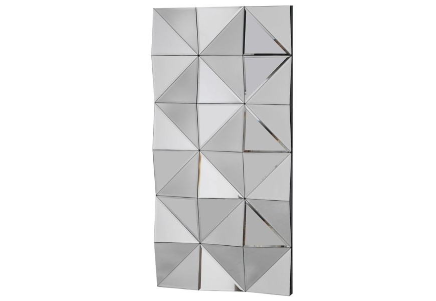 Art-deco moderní nástěnné zrcadlo Nolan s geometrickým designem 120cm