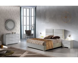 Moderní manželská postel Sara s čalouněním z ekokůže s elegantním prošíváním 140-180
