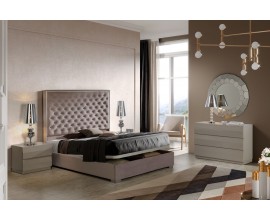 Luxusní chesterfield manželská postel Melody s čalouněním a s úložným prostorem 150-180cm