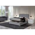 Chesterfield čalouněná moderní postel Yolanda s úložným prostorem 140-180cm