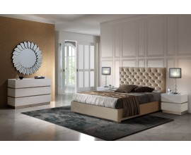 Moderní čalouněná postel Gala s nadčasovým chesterfield prošíváním 140-180cm
