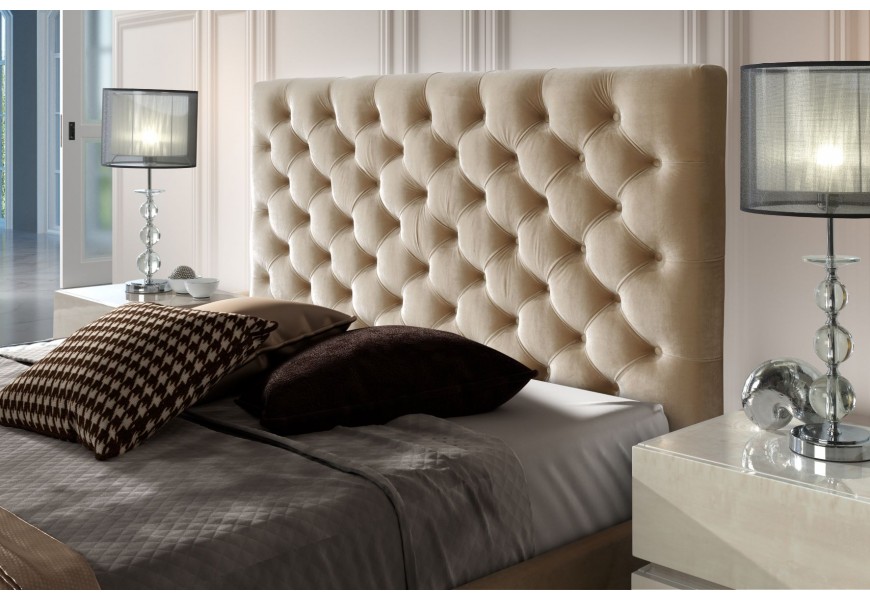 Chesterfield čalouněná postel Gala v moderním stylu s úložným prostorem 140-180cm