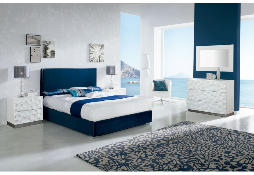 Elegantní postel CRISTINA se sametovým čalouněním a úložným prostorem 200cm