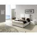 Luxusní postel ANDREA se sametovým čalouněním a úložným prostorem 200 cm