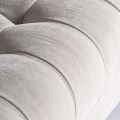 Art-deco exkluzivní sedačka Moraira s chesterfield prošíváním v krémové barvě 226cm