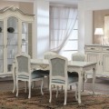 Luxusní klasický jídelní stůl Clasica z dřevěného masivu s vyřezávanou výzdobou obdélníkového tvaru 180cm