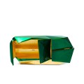 Úložní prostor luxusní komody Diamond Emerald zdobený plátkovým zlatem