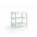 Elegantní minimalistický příruční stolek Cerdena z masivního dřeva s úložným prostorem