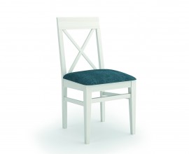 Stylová jídelní židle Verona s masivními nohama a textilním čalouněním 90cm