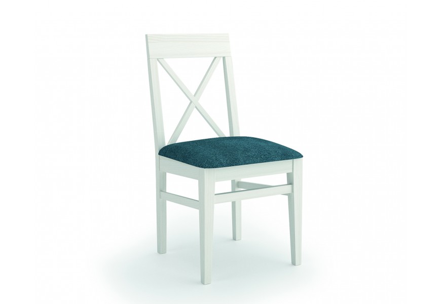 Elegantní jídelní židle Verona s masivní konstrukcí a potahem tyrkysové barvy
