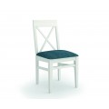 Elegantní jídelní židle Verona s masivní konstrukcí a potahem tyrkysové barvy