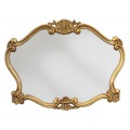 Luxusní nástěnné barokní zrcadlo Emociones se zlatým ozdobným rámem 91cm