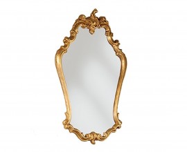 Barokní zrcadlo Emociones s ozdobným rámem ve zlaté barvě 92cm