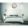 Luxusní manželská masivní postel Rodas s elegantním moderním designem 135-180 cm
