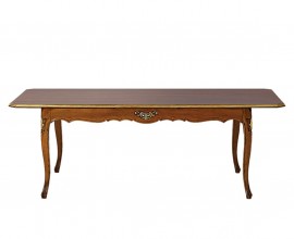 Luxusní klasický jídelní stůl Clasica z dřevěného masivu s vyřezávanou výzdobou obdélníkového tvaru 180cm