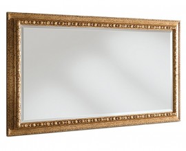 Luxusní nástěnné barokní zrcadlo Pasiones obdélníkového tvaru se zlatým ozdobným rámem 160cm