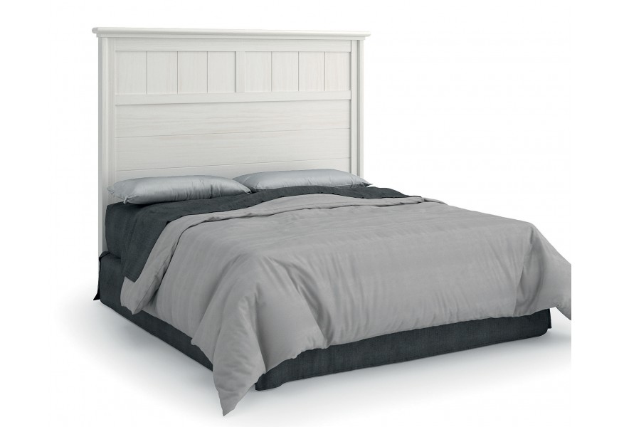 Luxusn&iacute; elegantn&iacute; postel Verona s r&aacute;mem a vysok&yacute;m čelem z masivn&iacute;ho dřeva 144cm