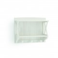 Elegantní moderní nástěnný věšák Verona z masivního dřeva třemi háčky a úložným prostorem 70cm