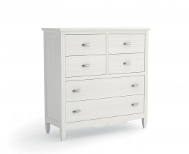 Luxusn&iacute; venkovsk&aacute; komoda Amberes se &scaron;esti &scaron;upl&iacute;ky na vyřez&aacute;van&yacute;ch nožičk&aacute;ch z masivn&iacute;ho dřeva 114 cm