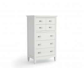 Klasick&aacute; a nadčasov&aacute; masivn&iacute; vysok&aacute; komoda Amberes z kvalitn&iacute;ho borovicov&eacute;ho masivu se sedmi &scaron;upl&iacute;ky 123cm