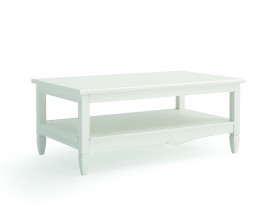 Luxusn&iacute; venkovsk&yacute; masivn&iacute; konferenčn&iacute; stolek Amberes s obd&eacute;ln&iacute;kovou v&yacute;suvnou vrchn&iacute; deskou a polic&iacute; s vyřez&aacute;v&aacute;n&iacute;m 110 cm