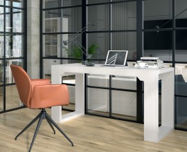 Moderní minimalistický kancelářský stůl Lyon z masivního dřeva 150cm