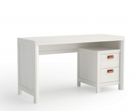 Klasický designový psací stolek se dvěma šuplíky Lyon z kvalitního borovicového dřeva v moderním provedení 140cm