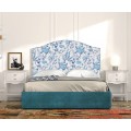 Luxusní klasická manželská postel Genova s elegantním čalouněným čelem 160cm 