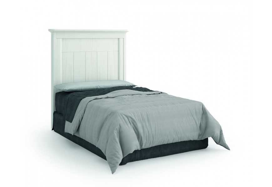 Luxusní moderní vysoké čelo postele Cerdena z masivního dřeva na jednolůžkovou postel 135cm