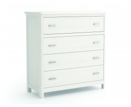 Luxusn&iacute; modern&iacute; komoda do ložnice z masivu se čtyřmi &scaron;upl&iacute;ky Cerdena 105cm