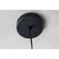 Modern&iacute; z&aacute;věsn&aacute; lampa Elodie s kovov&yacute;m půlkruhov&yacute;m st&iacute;n&iacute;tkem v černo-zlat&eacute; barvě 76cm