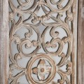 Orientální zástěna Elion ze dřeva v přírodní barvě s ornamentálním vyřezáváním 170cm