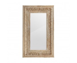 Orientální nástěnné zrcadlo Vallexa obdélníkového tvaru s vyřezávaným masivním rámem 150cm