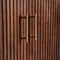 Luxusní art-deco komoda do ložnice Mesia z masivu na nožičkách ve zlaté barvě 183cm