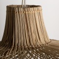 Modern&iacute; z&aacute;věsn&aacute; lampa Brodas se světle hněd&yacute;m st&iacute;n&iacute;tkem z ratanu 52cm