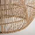 Stylov&aacute; ratanov&aacute; z&aacute;věsn&aacute; lampa Brodas ve venkovsk&eacute;m stylu hněd&eacute; barvy 75cm