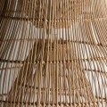 Stylov&aacute; ratanov&aacute; z&aacute;věsn&aacute; lampa Brodas ve venkovsk&eacute;m stylu hněd&eacute; barvy 75cm