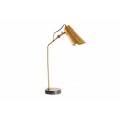 Art-deco designová stolní lampa Bramante s kovovou konstrukcí a mramorovým podstavcem 64cm