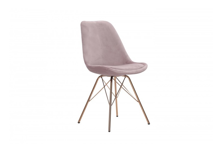 Stylov&aacute; modern&iacute; starorůžov&aacute; židle Scandinavia 85cm