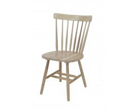 Stylová židle Felicita z masivního dřeva v koloniálním stylu ve světle hnědé přírodní barvě