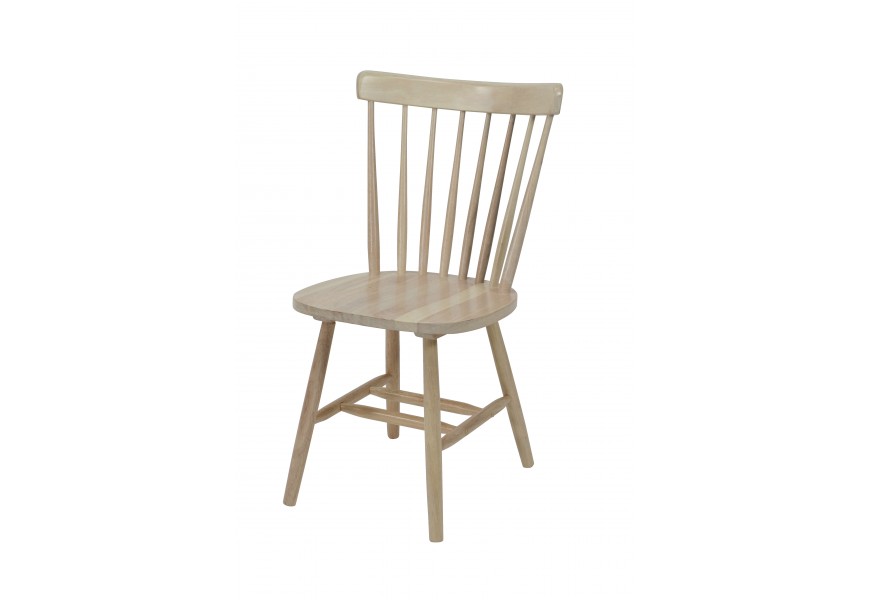 Stylová židle Felicita z masivního dřeva v klasickém stylu ve světle hnědé přírodní barvě