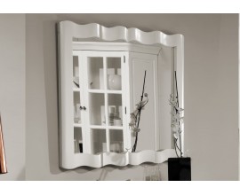 Provence zrcadlo Deliciosa s luxusním masivním bílým rámem 125cm