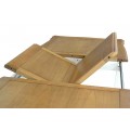 Luxusní provence dřevěný bílo-hnědý rozkládací stůl Preciosa z masivního mahagonového dřeva 160/220cm